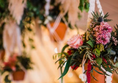 A tipi wedding flower arrangement (Scarborough, UK)